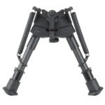 Bípode de resorte giratorio de fibra de carbono de 6-9