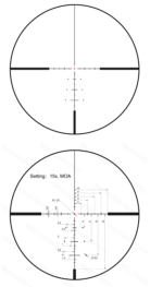 Visor Vector Optics Serie Continental x6 2.5-15x56 BDC - Imagen 2