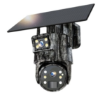 CAMARA VIGILANCIA SEGURIDAD PTZ DOMO DUAL PANEL SOLAR