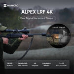Visor Digital Nocturno Y Diurno Alpex LRF 4K A50EL Con Telémetro HIKMICRO - Imagen 7