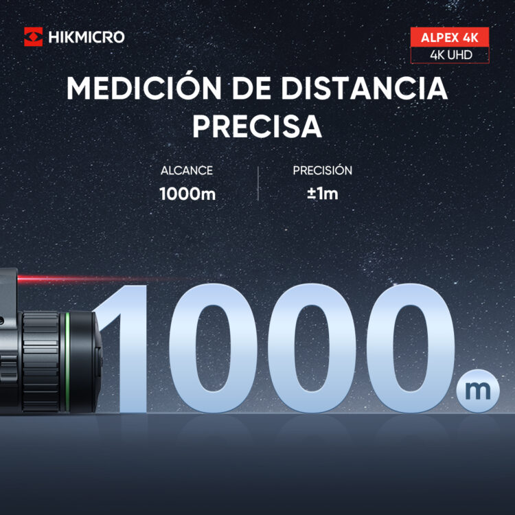Visor Digital Nocturno Y Diurno Alpex LRF 4K A50EL Con Telémetro HIKMICRO - Imagen 6