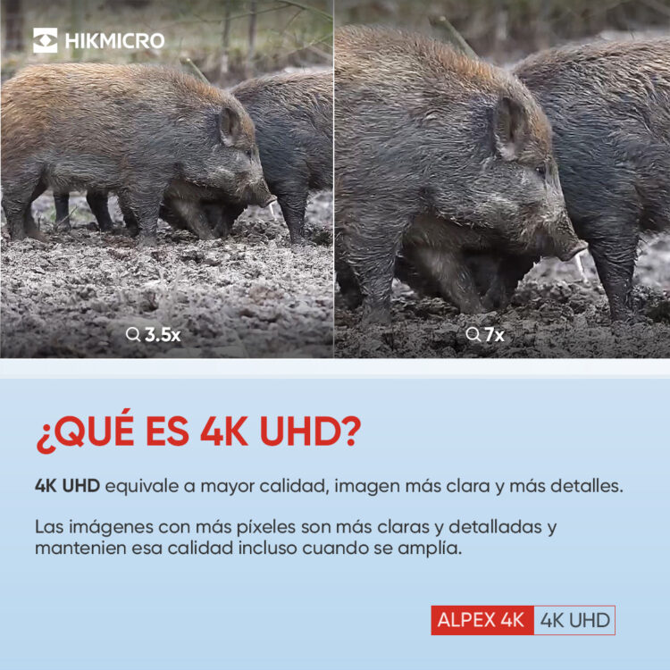 Visor Digital Nocturno Y Diurno Alpex LRF 4K A50EL Con Telémetro HIKMICRO - Imagen 3