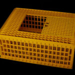 Jaula plástico transporte de aves (Puerta superior)