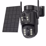 CAMARA VIGILANCIA SEGURIDAD PTZ DOMO DUAL PANEL SOLAR - Imagen 3