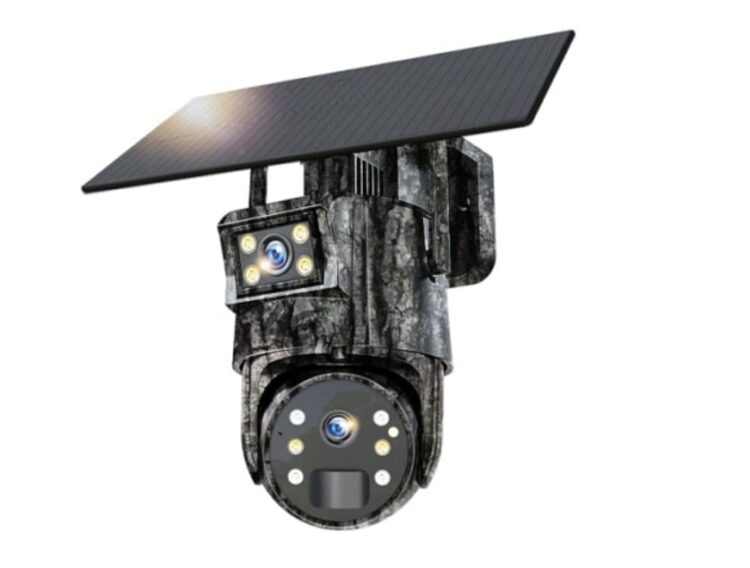 CAMARA VIGILANCIA SEGURIDAD PTZ DOMO DUAL PANEL SOLAR - Imagen 8