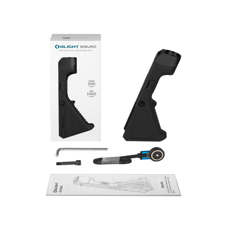 Linterna Táctica SIGURD 1.450 lum + grip Angular Para Arma Olight - Imagen 6