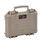 MALETIN PARA PISTOLA TIERRA, ESPUMA LISA Y CORRUGADA EN TAPA