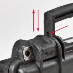 MALETIN PARA PISTOLA NEGRO, ESPUMA LISA Y CORRUGADA EN TAPA - Imagen 3