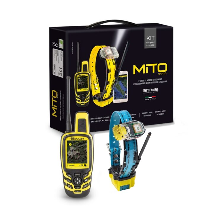 Collar Radio + GPS + Beeper para perros de caza Mito 5100 + Mando localizador BS3000 Open Map Unico BITRABI COMBI - Imagen 2