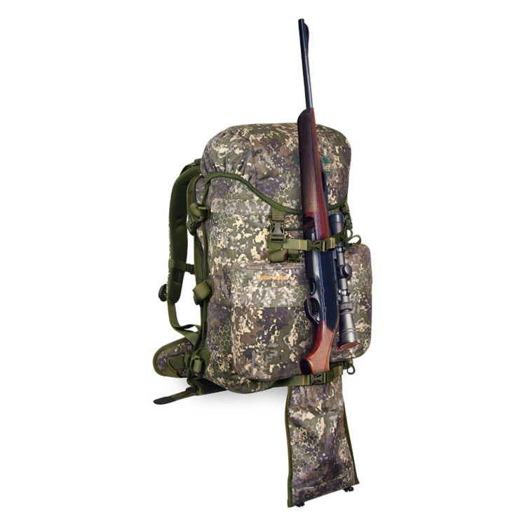 Mochila Caza Con Bolsillo Para Rifle Suede Camo 65 litros PF Pro Nature by Marsupio - Imagen 3