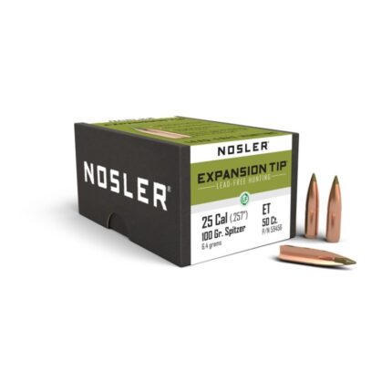 Puntas Cal. 25-100-Nosler Expansion Tip Lead Free 50 un