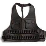 Peto Cuero  Porta Cartuchos Engrasado Oscuro