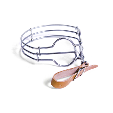 PORTACAZA DE ARO DOBLE VAQUETA NATURAL