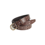 Cinturón Adorno Calado Piel