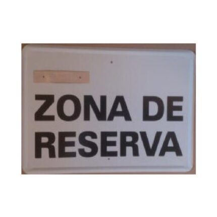 Tablilla Zona de Reserva negra (C. Valenciana) 50×33