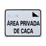 Tablilla Àrea Privada de Caça (Catalunya) 50×33 - Imagen 2