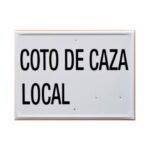 Tablilla COTO DE CAZA LOCAL (Navarra) 50×33 - Imagen 2
