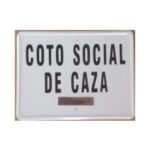 Tablilla Coto Social de Caza (Extremadura) 50×33 - Imagen 2