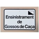 Tablilla Ensinistrament de Gossos de Caça (Catalunya) 50×33 - Imagen 2