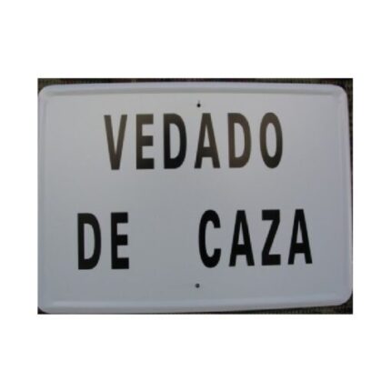 Tablilla VEDADO DE CAZA 50×33