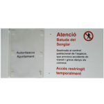 Tablilla Atenció Batuda del Senglar (Catalunya) 70×33