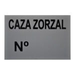 Tablilla Caza Zorzal Nº (España) 30×20