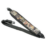 Correa Butler Creek Comfort Stretch con anillas portafusil - negra / camo Mossy Oak