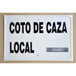 Tablilla COTO DE CAZA LOCAL (Navarra) 50×33
