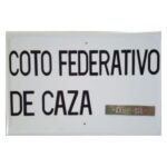 Tablilla Coto Federativo  De Caza 50×33 - Imagen 2
