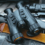 Prismáticos Visión Nocturna/Térmica  Multiespectro con telémetro + IR 940nm HABROK 4K HE25LN HIKMICRO - Imagen 3