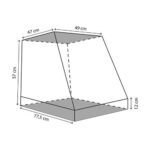 Jaula Plegable Para Coche L49xa77,5/47xalt57 cm. - Imagen 8