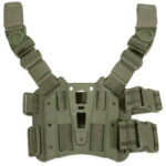 Plataforma táctica BLACKHAWK! para fundas SERPA o CQC - verde