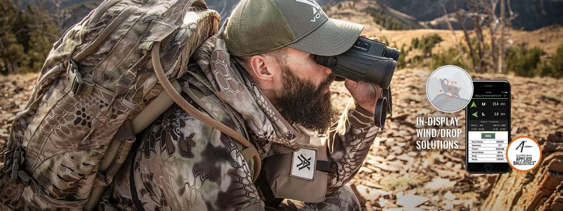 Prismáticos Con Telémetro Vortex Fury HD 5000 AB 10x42 - Imagen 3