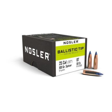 Puntas Cal. 25-100-Spitzer Nosler Ballistic Tip