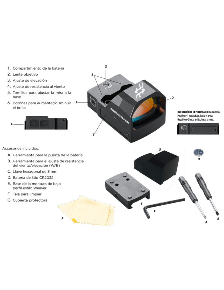 Visor BUSHNELL RXM-300 Reflex Sight - Imagen 2