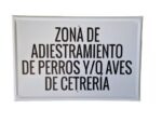Tablilla ADIESTRAMIENTO DE PERROS Y/O AVES DE CETRERÍA 50×33 (Castilla la Mancha) - Imagen 2