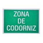 Tablilla Zona de Codorniz (Navarra) 30×20